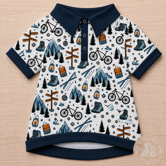 Adventure Awaits Collar Shirt