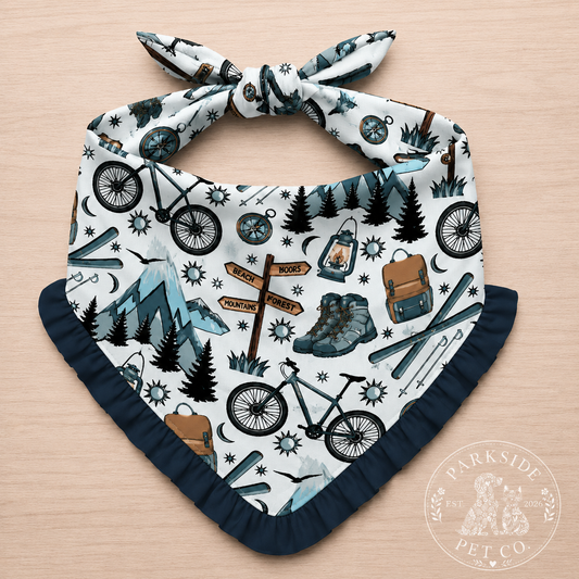 Adventure Awaits Ruffle Bandana