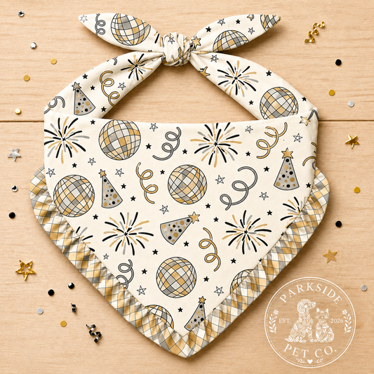 Midnight Magic Ruffle Bandana